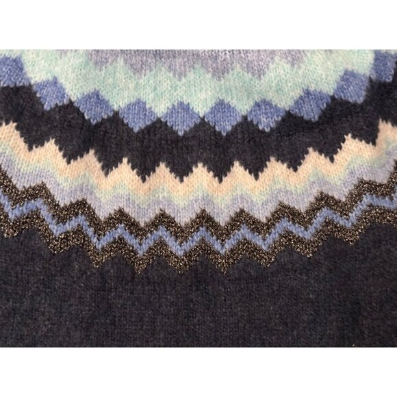 Sonoma Fair Isle Navy Super Soft Sweater Size Small NEW - Picture 4 of 6